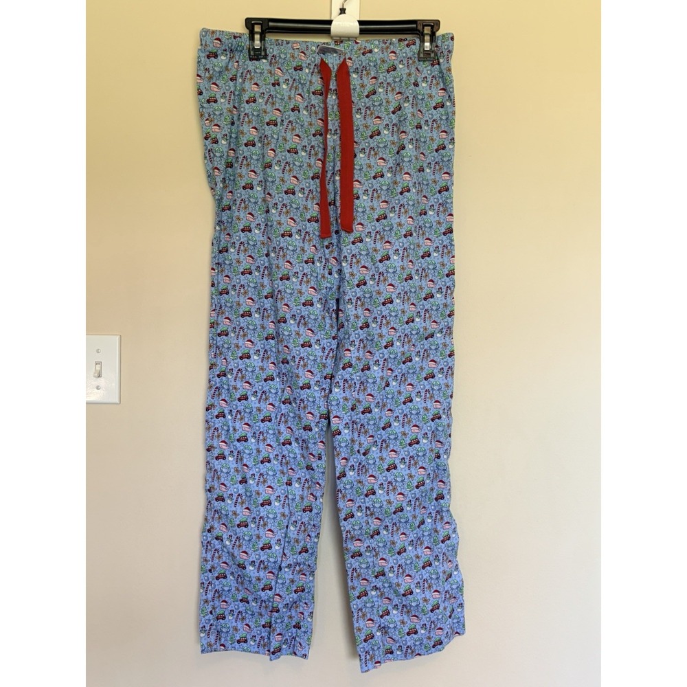 Vineyard Vines Blue Coastal Nautical Preppy Cotton Pajama Sleep Lounge Pants XS